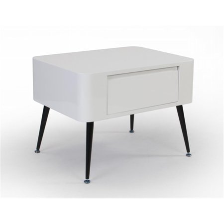 COMFORTCORRECT Side Table with Short Legs, Black & White CO2577356